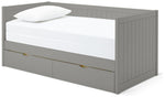 Axel Trundle Day Bed with 1 Drawer - Grey | Space Saving Sleep Solution
