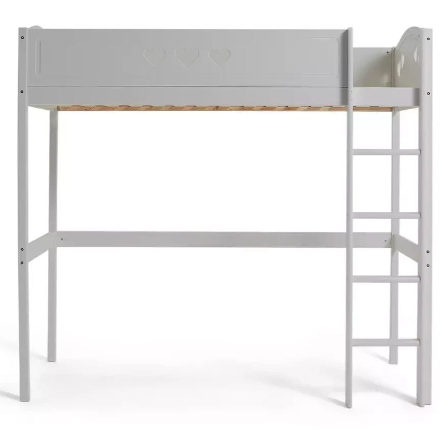 Home Mia High Sleeper Bed Frame - White | Modern Teen Interior