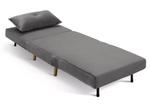 Habitat Roma Single Compact Fabric Chairbed - Grey