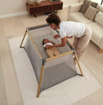 Tutti Bambini CoZee Go Crib Oak Charcoal | Portable Baby Bed & Travel Crib