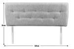 Skandi Small Double Headboard - Light Grey