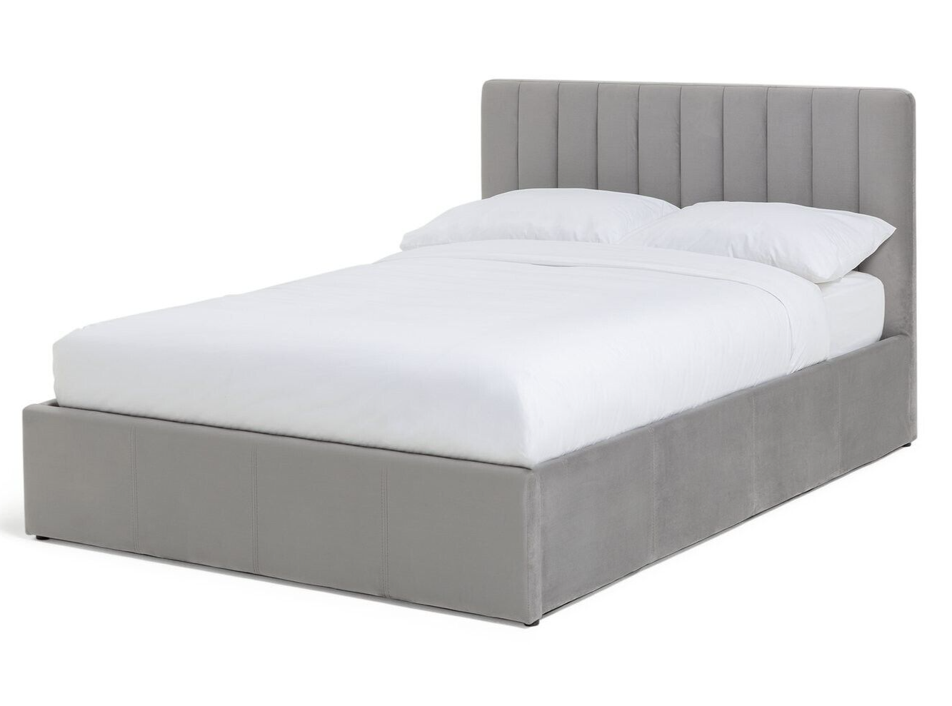 Pandora Kingsize End Lift Ottoman Bed - Grey