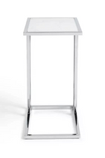 Boutique C Shaped Table Marble Effect | Side Table Sofa End Table Furniture