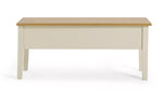 Chicago Solid Wood Storage Bench - Off White