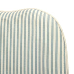 Onda Linen Double Headboard - Stripe Sage | Soft velvet bed backboard