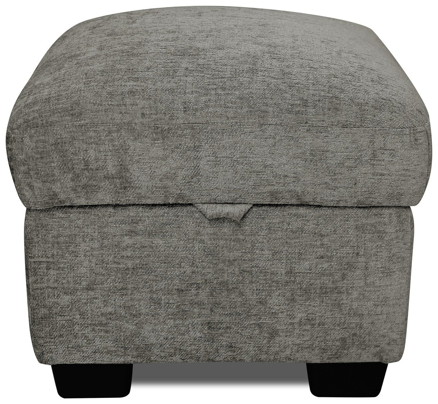 Taylor Fabric storage footstool - Grey