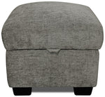 Taylor Fabric storage footstool - Grey