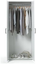 Home Oslo 2 Door Wardrobe - White | Scandinavian Interior Style