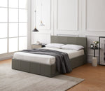 Lavendon Small Double Side Open Ottoman Bed- Grey | Modern Space-Saving Bed
