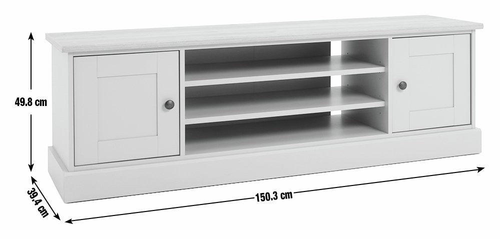 Home Winchester 2 Door TV Unit - Reed Green | modern TV unit