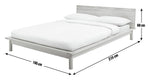Akio Kingsize Wooden Platform Bed Frame - Natural | Timeless wooden platform bed