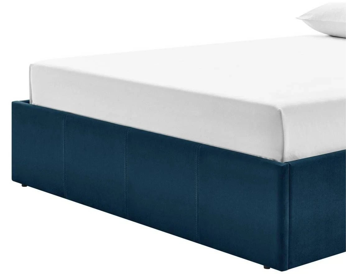 Luca Double End Lift Ottoman Bed - Navy