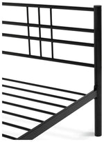 Home Atlas Single Metal Bed Frame - Black | Modern Strong Bedroom Furniture Bed