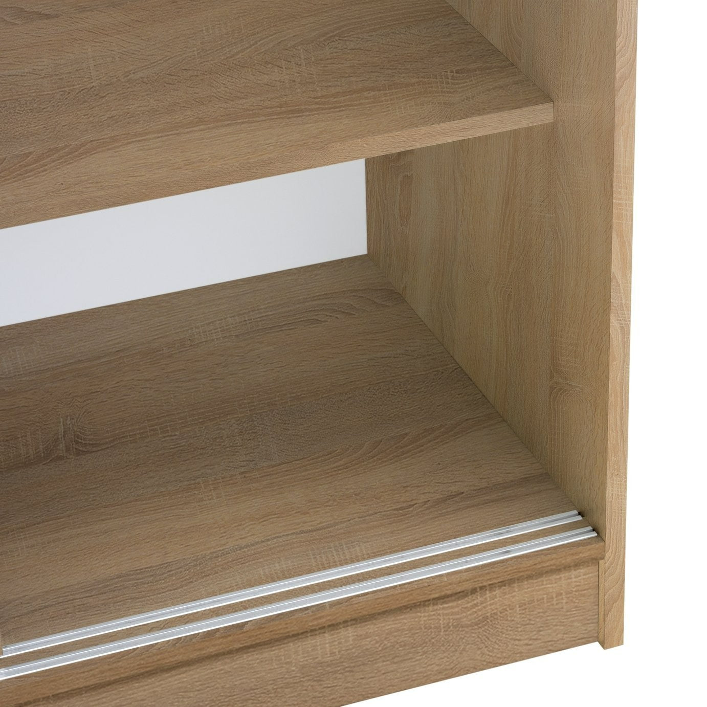 Home Nova 3 Door Sliding Wardrobe - Oak | Spacious Clothing Organization