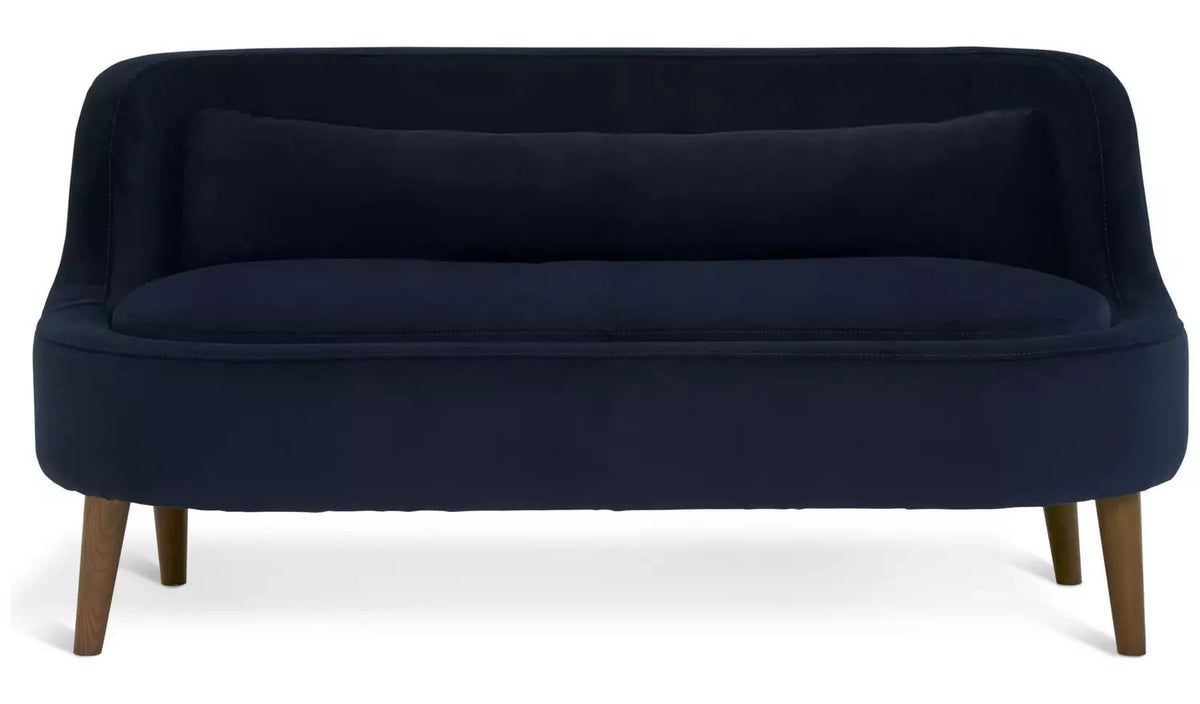 Beckett Fabric 2 Seater Sofa Navy | Modern Living Room Sofa Furniture