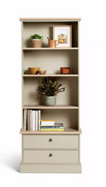 Home Winchester Bookcase Natural | Wooden Storage Shelving Display Unit