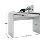 Pepper 2 Drawer Desk - White