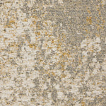 Habitat Distressed Abstract Gold Flatweave Rug - 230x160cm