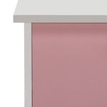 Kids Malibu 3 Drawers Desk - Pink & White ( B Grade )