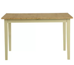 Home Chicago Extending Cream Dining Table & 6 Chairs | Large Modern Dining Room 