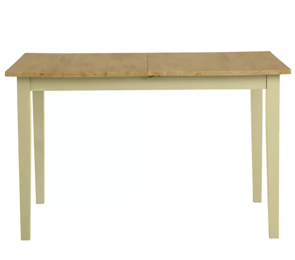 Home Chicago Extending Cream Dining Table & 6 Chairs | Large Modern Dining Room 