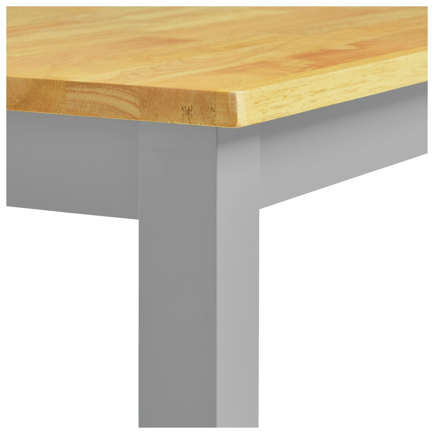 Home Chicago Wooden 4 Seater Dining Table - Grey | Stylish Kitchen Setting