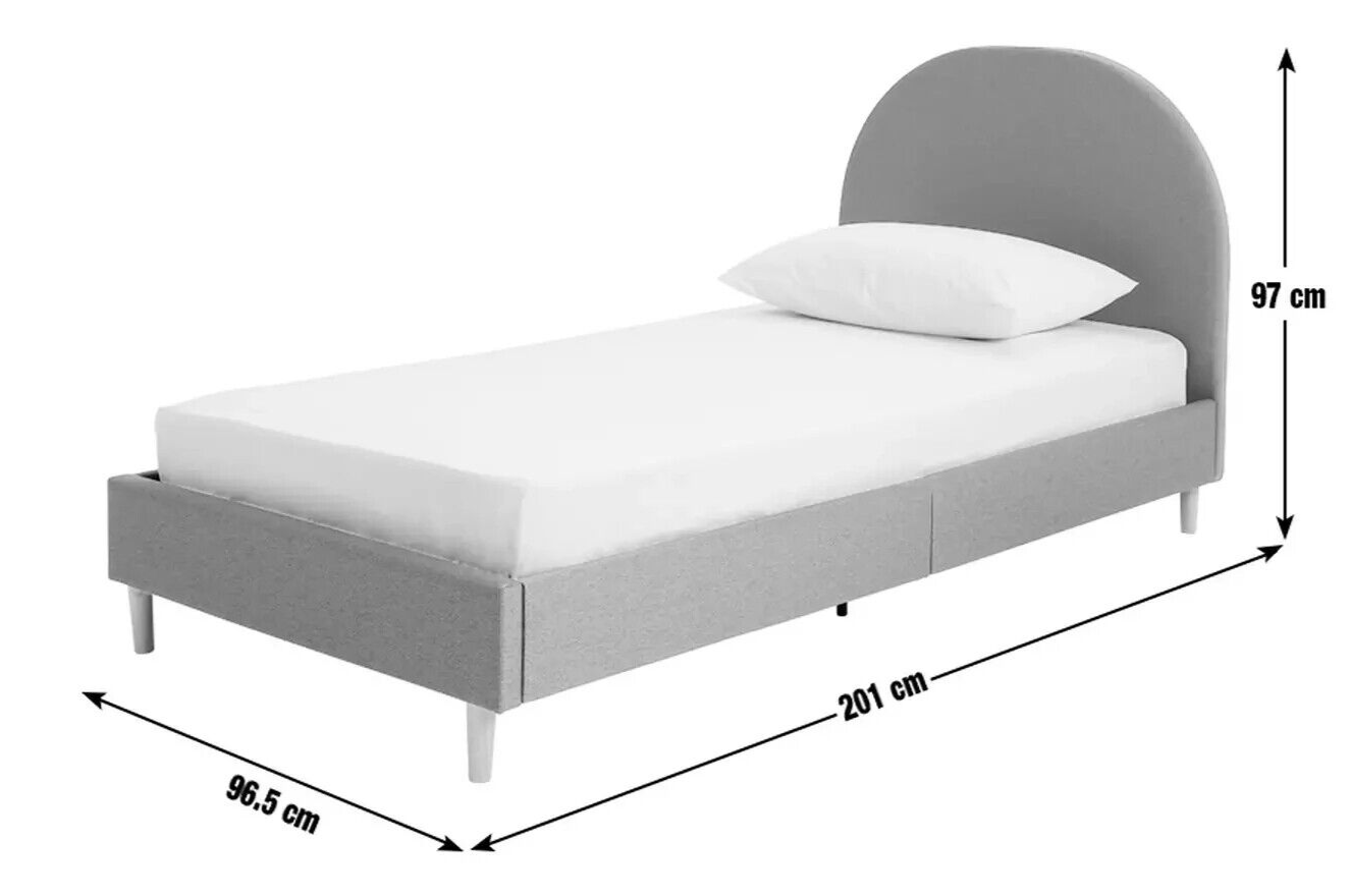 Habitat Olivia Single Bed Frame - Blue | Sturdy Modern Bed Kids Teens Bedroom