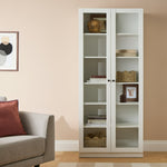 Home Carla 2 Door Display Cabinet - White | Modern Home Showcase