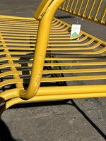 Indu 2 Seater Metal Garden Bench - Yellow