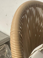 Habitat Elvas Set of 4 Rattan Effect Garden Chair - Natural