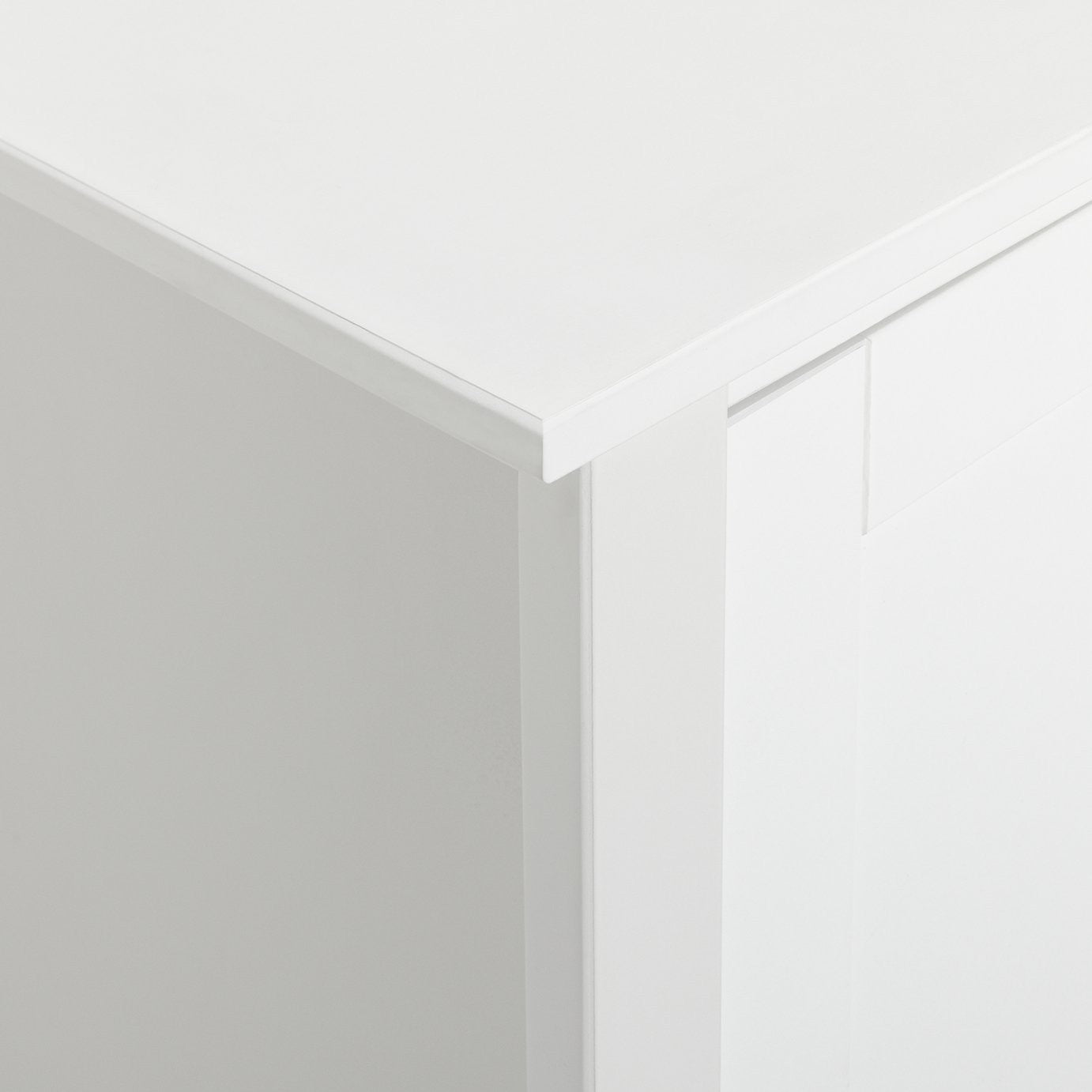 Minato 3 Drawer Office Desk - White | Modern workstation desk