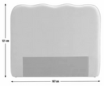 Onda Velvet Kingsize Headboard Rust | Luxury Bedroom Bed Backrest Panel