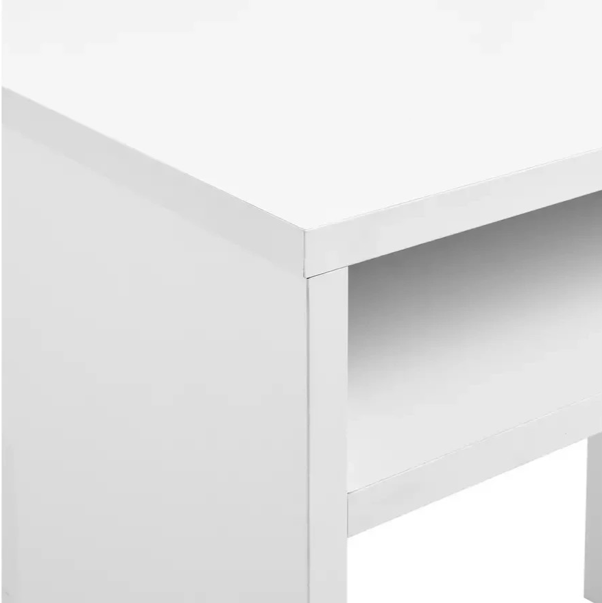 Home Pepper 2 Drawer Large Office Desk White | Home Workstation Desk