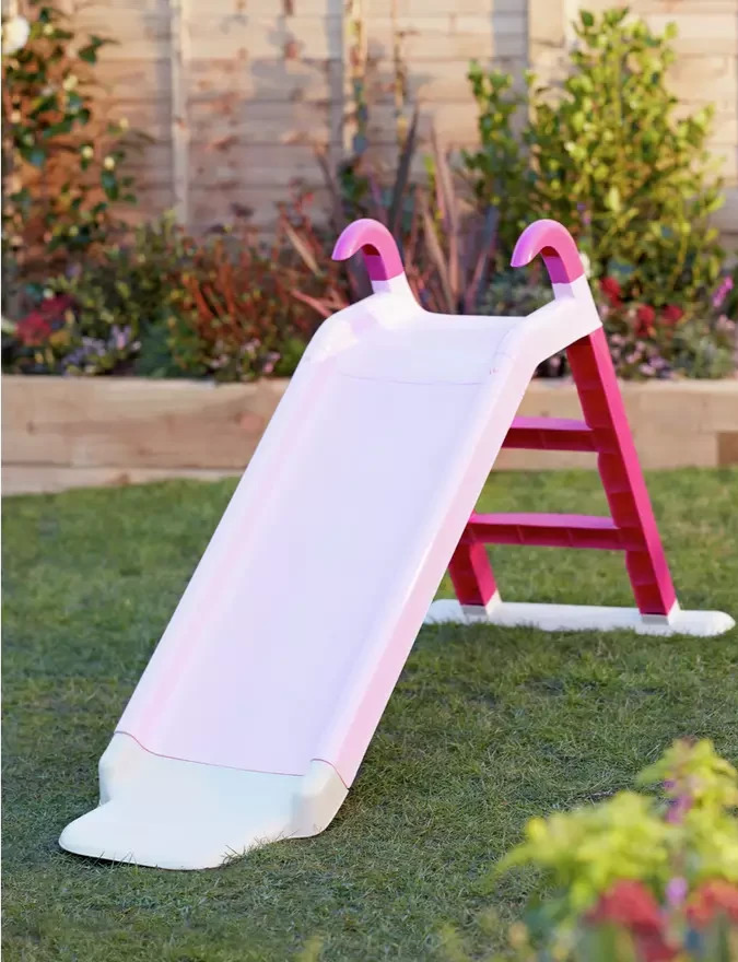 Chad Valley 4ft Kids Garden Slide Pink | Children's Outdoor Play Equipment Garde