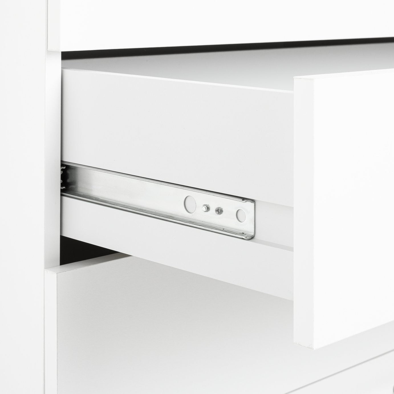 Home Brisbane 8 Drawer Chest - White | Bright Contemporary Look