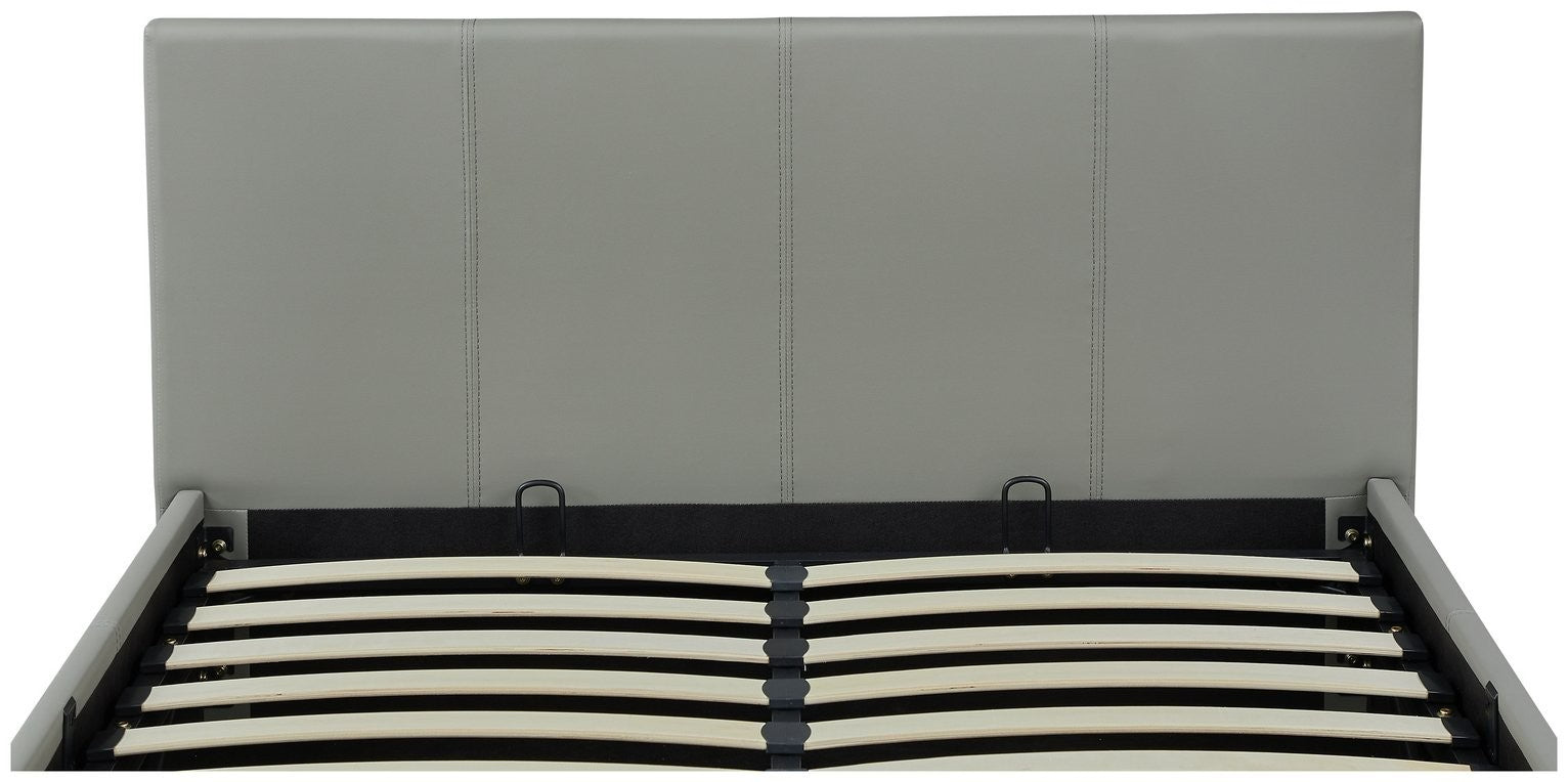 Lavendon Kingsize End Open Ottoman Bed Frame-Grey | Storage Lift Up Bed