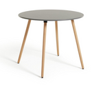 Habitat Quattro Grey Dining Table & 4 Grey Chairs (B Grade 53566 - 53570 )