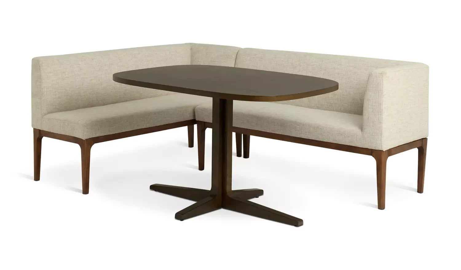 Loxley Corner Dining Set Walnut ( Only with 1 Bench )