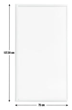 3mm Framed Bath Screen White | Toughened Glass Shower Panel Bath Screen