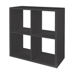 Home Squares 4 Cube Storage Unit Dark Grey | Cube Shelving Storage Furniture