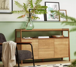 Marston 2 Door 2 Drawer Sideboard Natural | Wooden Storage Cabinet Furniture