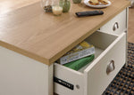 GFW Lancaster 2 Drawer Coffee Table - Cream ( B Grade 38138 )