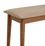 Skandi Wooden Dining Bench - Walnut | Modern Dining Room Bench Furniture