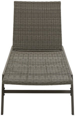 Tahiti Rattan Effect Sun Lounger - Grey