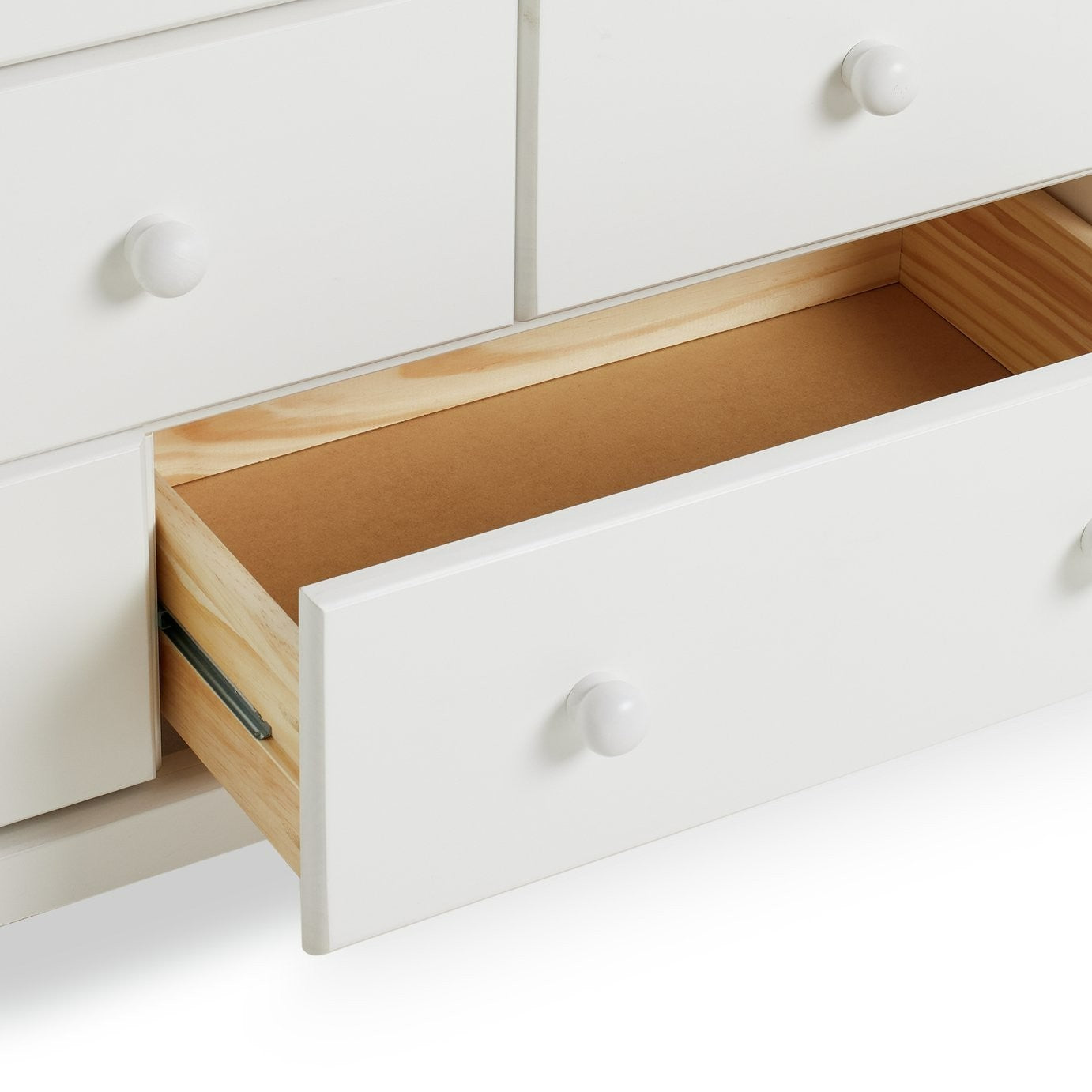 Home Nordic 3 Door 5 Drawer Mirror Wardrobe - White (B Grade)