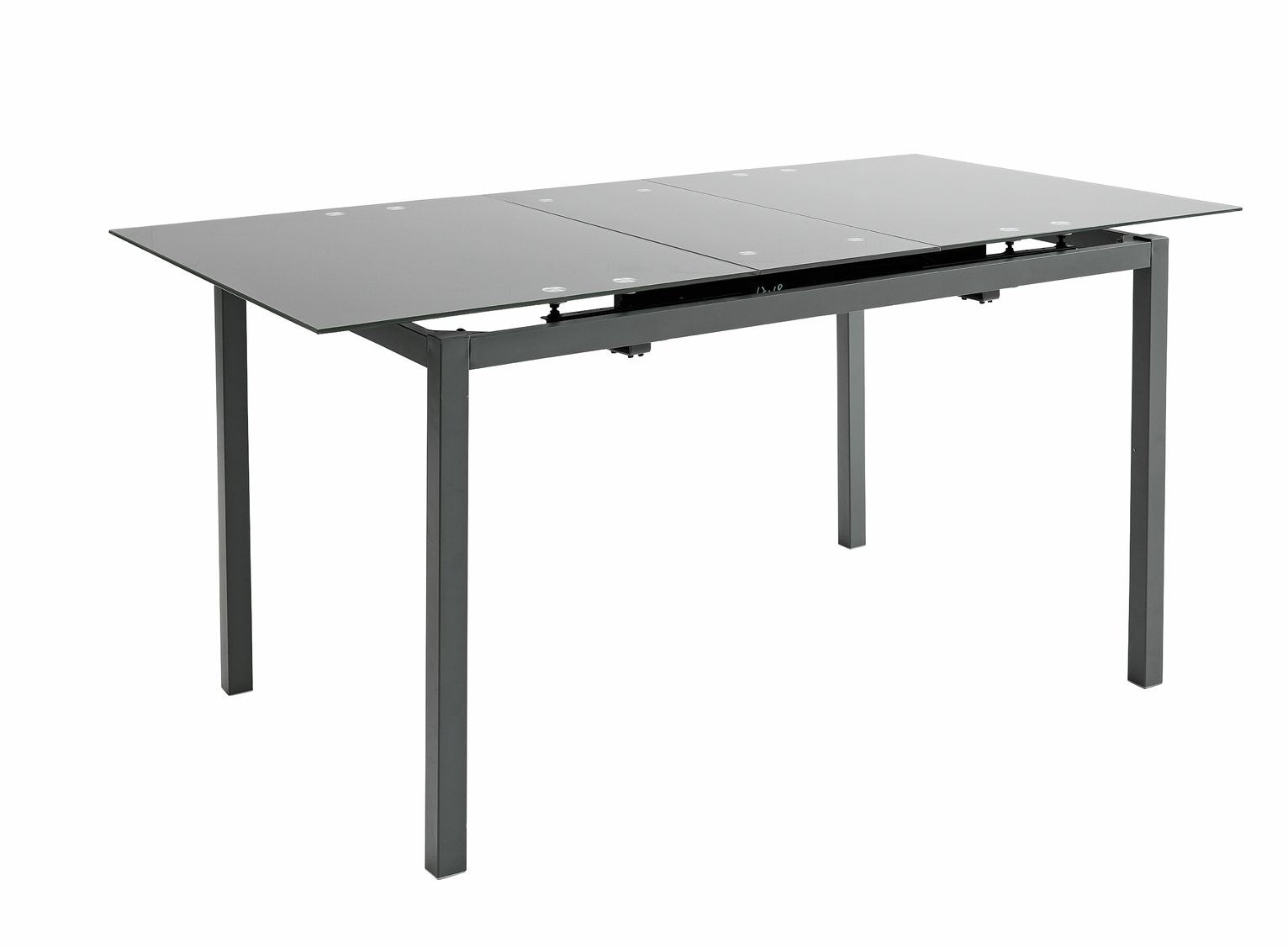 Lido Extending Grey Dining Table & 4 Grey Chairs | Flexible Seating Arrangement