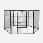 Lords & Labradors Puppy Play Pen Black - 80cm | Secure Containment Space