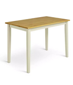 Home Chicago Cream Dining Table & 4 Cream Chairs | Modern Dining Room Set