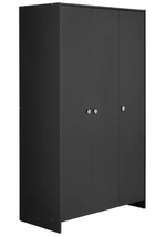 Seville 3 Door Wardrobe - Anthracite ( B Grade )