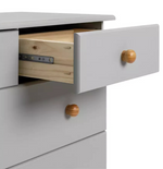 Home Nordic 6 Drawer Chest Grey | Wooden Storage Unit Bedroom Furniture